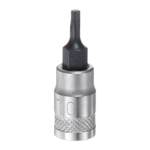Image of sourcing map Torx Bit Socket T10 Solid Star 1/4" Drive 1.46" Length S2 Steel Bit CR-V Socket for Ratchet Wrench, Slide Bar, Extension Rod
