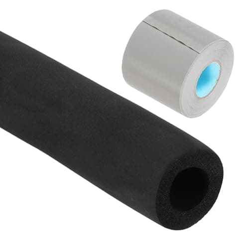 Image of PATIKIL 7/8"(22mm) ID x 6Ft Pipe Insulation Foam Tube, Pipe Cover Wrap Roll Bar Padding Tubing with Wrapping for Handle Grip HVAC Air Conditioner