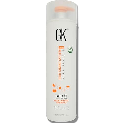 Image of GK HAIR Global Keratin Moisturizing Shampoo 1000ml for Colour Treated Dry Damaged Curly Frizzy Maintaining a Hair Treatment Paraben Sulfate Free for Men and Women
