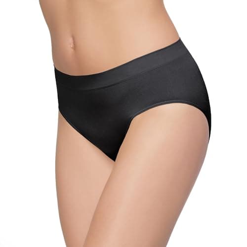 Image of Wacoal Women's B-Smooth Brief Panty, Black, Medium