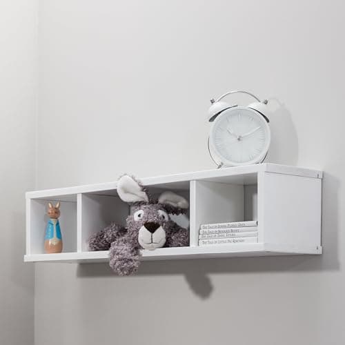Image of Noa and Nani Shelving Unit Wall Mounted Cube In Classic White