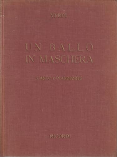 Image of Un Ballo in Maschera (a Masked Ball): Vocal Score