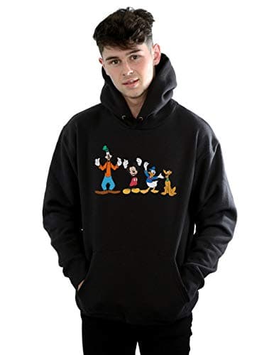 Image of Disney Men's Mickey Mouse Friends Hoodie Black XXX-Large