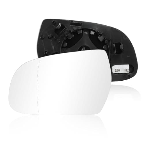 Image of Motoforti 2PCS Right Left Side Heated Wing Mirror Glass for Audi A3 10-13 for Audi A4 10-15 for Audi A5 09-16, Car Rearview Mirror Glass No.8K0857535F/8K0857536F, Aspheric with Backing Plate