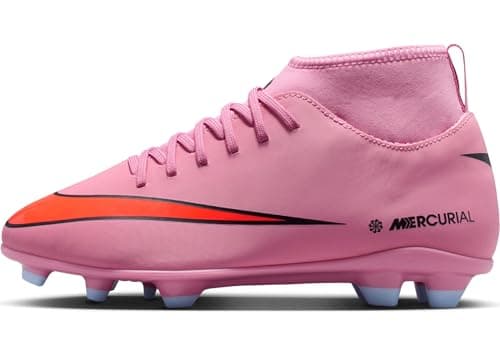 Image of Nike Unisex Kids Jr Superfly 10 Club Fg/Mg Football Shoe, Magic Flamingo Black Total CRI, 3 UK