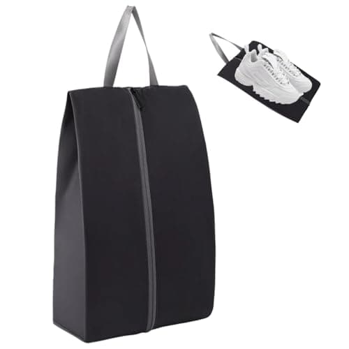 Image of Shoe Bag for Travel, Large Waterproof Golf Shoe Bags with Handle, Quality Oxford Fabric and Zipper, Foldable Portable Dustproof Shoe Pouch, Ideal for Trainers, Gym, Business Trip for Men Women