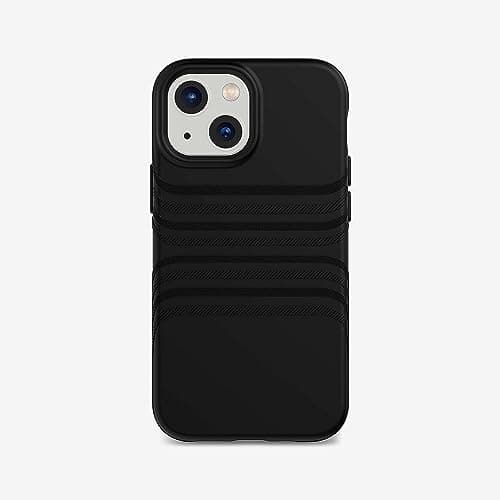 Image of Tech21 T21-9157 Evo Tactile for iPhone 13 Mini – Grippy Phone Case with Great Connections and 16ft Multi-Drop Protection, Black