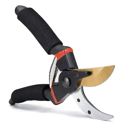 Image of Original Titanium Garden Secateurs - Professional Bypass Pruning Shears for Plants, Hedges, and Flowers