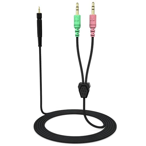 Image of Zosvoses GSP 500 Replacement Cable Compatible with SENNHEISER Game ONE, Game Zero, PC 373D, GSP 350, GSP 500, GSP 600, GSP 670, G4ME ONE, G4ME Zero Gaming Headset, 6.6ft