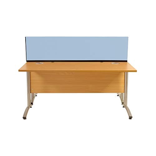 Image of Panelwarehouse Straight Desk Divider Partition Screens Desktop 1600mm x 400mm x 400mm - Pinnable Double Sided Fiesta Fabric Carnival � 12 Colours