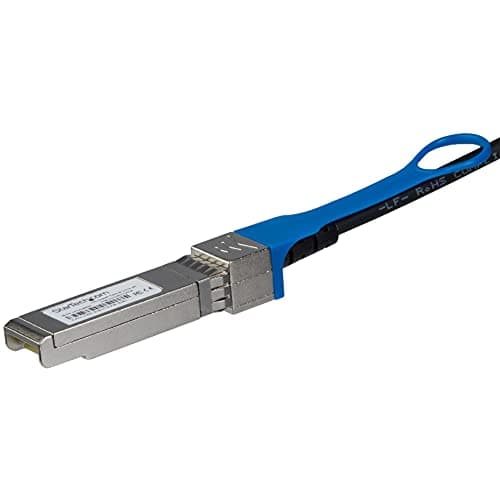 Image of StarTech.com MSA Uncoded Compatible 10m 10G SFP+ to SFP+ Direct Attach Breakout Cable Twinax - 10 GbE SFP+ Copper DAC 10 Gbps Low Power Active Transceiver Module DAC (SFP10GAC10M)