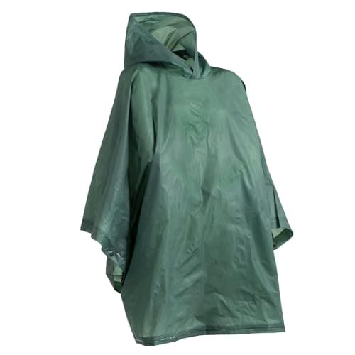 Image of Totes Women's Unisex Rain Poncho Belt, Hunter, One Size