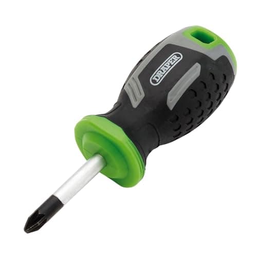 Image of Draper Pozi Soft Grip Screwdriver, PZ2 x 38mm - 13368 - Magnetic Tip, CRV Blade
