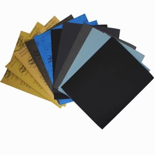 Image of FEIHU 230X280mm Sandpaper 400 800 1200 2000 3000-10 Pieces of Sandpaper, Professional Sandpaper Set, Dry Wet paper Sand paper for Cars, Wooden FurnitureSto, ne, Varnish, Metal, Glass
