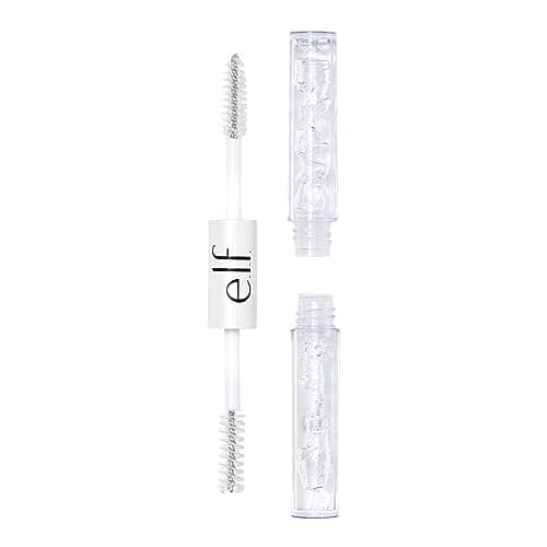 Image of e.l.f. Clear Brow & Lash Mascara, double-sided eyebrow gel and mascara, long-lasting care formula, vegan and untested on animals, 2.50 ml