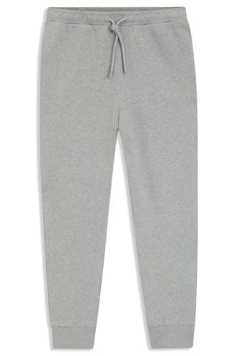 Image of BOSS Men's Hadiko Stretch Cotton Logo Print Jogging Bottoms, Silver 042, L