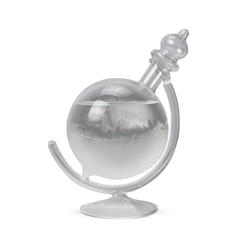Image of InGenious Globe Storm Glass Weather Forecast Nordic Style Ornamental Barometer