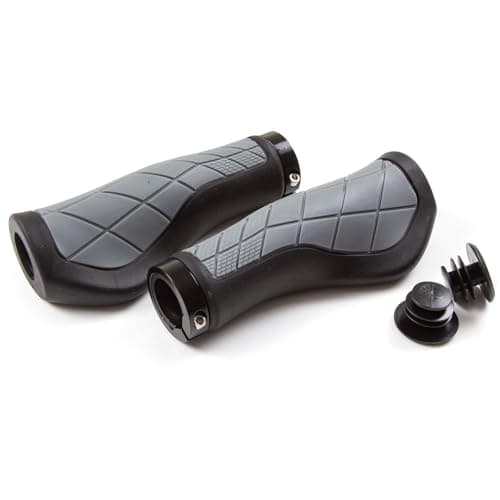 Image of Clarks Cycle Systems CE-315 Ergonomic Lock-On Grips, Black/Grey, 135mm