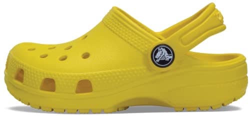 Image of Crocs Unisex Kids Classic Clog T Clog, Lemon, 7 UK