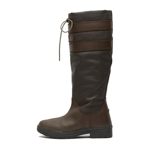 Image of Brogini Longridge Adults Leather Country Boots - Size 39 / UK 6 - Wide Calf Fitting