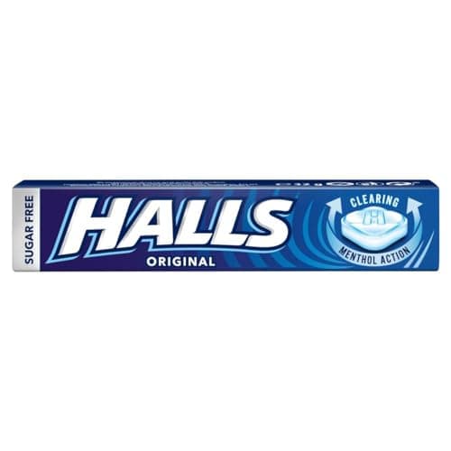 Image of Halls Original Sugar Free, Clearing Menthol, Original Flavour, 20 x 33.5 g