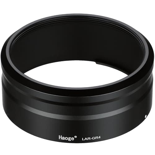 Image of Haoge LAR-GR4 49mm UV Filter Adapter Ring for RICOH GR IV gr4 Digital Compact Camera Lens for GT-2 GW4 Wide Conversion Lens Replaces GA-3