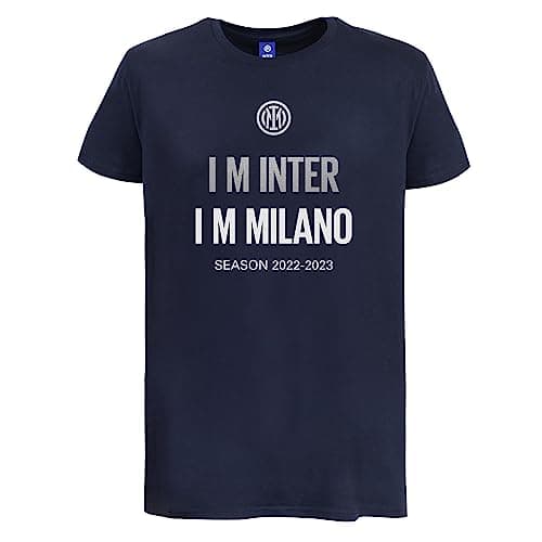 Image of Inter - IM IM Milano T-Shirt, Season 2022/2023, Adult Various Wears the Exclusive Jersey of the Season 2022/2023, Official Product Blue Navy