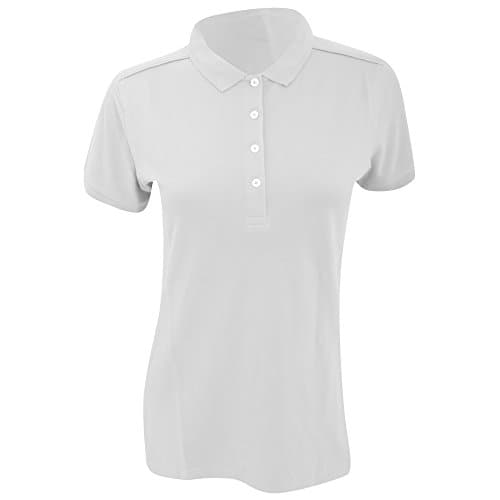 Image of Russell Womens/Ladies Stretch Short Sleeve Polo Shirt (M) (White)