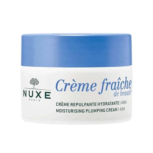 Image of Nuxe Crème Fraîche de Beauté Moisturising Plumping Cream 50ml, 48h Hydration & Radiance, With Red Algae Extract, Vegan Formula for Normal Skin