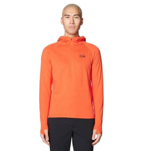 Image of Mountain Hardwear Men's Crater Lake Heavyweight Half Zip Hoody, Aspect, M