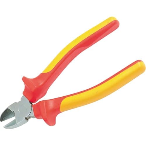 Image of Stanley 0-84-009 "Maxsteel" VDE Side Cut Plier, Red/Yellow, 160 mm
