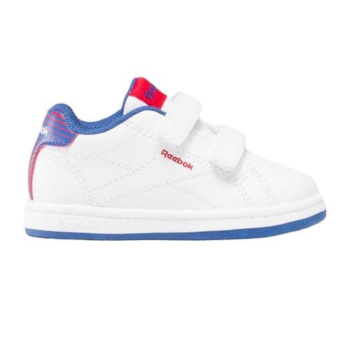 Image of Reebok RBK Royal Complete CLN 2.0 2V White/BOUNDLESSBLUE/VECTORRED Male Tennis Shoes