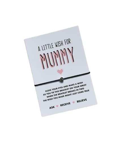 Image of Mummy wish bracelet | A little wish for mummy gift | Gift for Mummy | Mother's day present for Mum