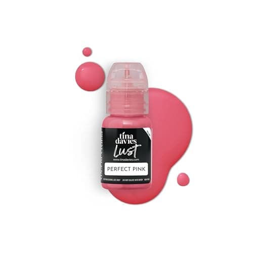 Image of Tina Davies Professional Envy & Lust Lip Pigments - Permanent Lip Makeup - Colors Heal True to Tone - High Retention - Lust Perfect Pink, 1/2oz/15ml Bottle