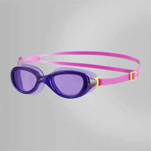 Image of Speedo Unisex-Youth Futura Classic Swimming Goggles | Anti-fog | Anti-leak Goggles, Ecstatic/Violet, One Size