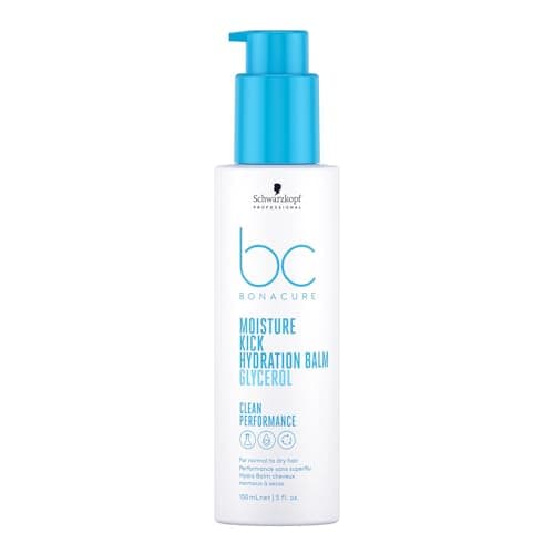 Image of Schwarzkopf Professional Bonacure Moisture Kick Hydration Balm Leave In Hair Balm For Normal To Dry Hair Vegan Care Complex Glycerol Moisturizing Improved Manageability Lightweight Feeling 150 ml