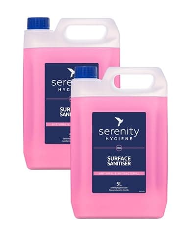 Image of Antibacterial Surface Sanitiser - Multipurpose Disinfection Spray - Food Safe Vegan Friendly Formula - Great for Kitchens, Bathrooms and Other Hard Surfaces 5 Litre Pack of 2