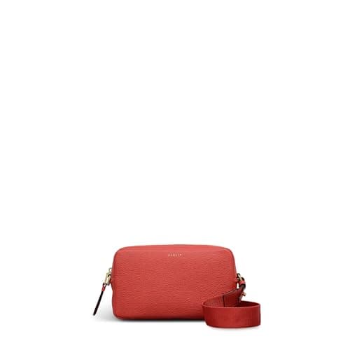 Image of RADLEY London Tavistock Women's Leather Mini Zip Around Crossbody Handbag, Red