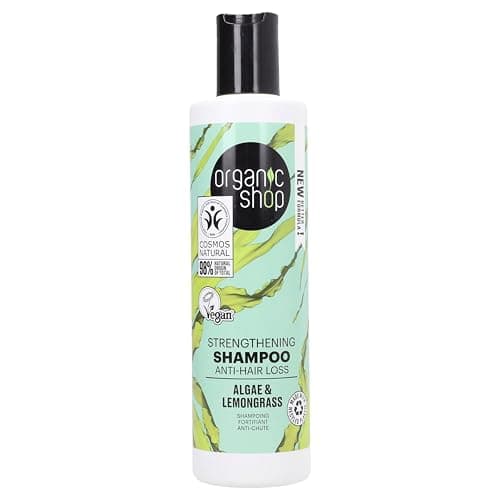 Image of Organic Shop Anti Hair-Loss Strengthening Shampoo Algae and Lemongrass, 280 ml