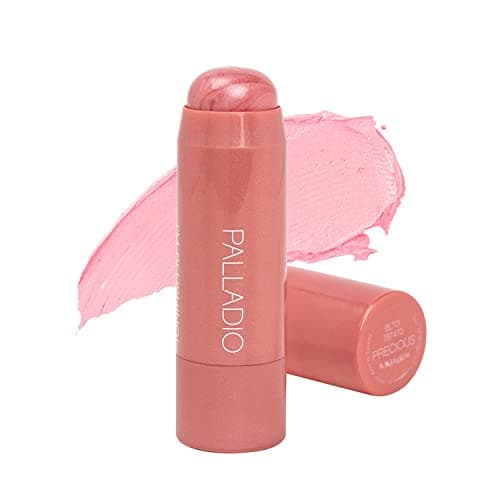 Image of Palladio I'm Blushing 2-in-1 Cheek and Lip Tint, Buildable Lightweight Cream Blush, Sheer Multi Stick Hydrating formula, All day wear, Easy Application, Shimmery, Blends Perfectly onto Skin, Precious