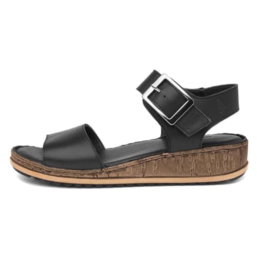Image of Hush Puppies Women's Ellie Heeled Sandal, Black, 6 UK
