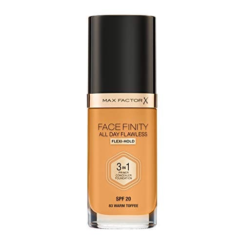 Image of Max Factor Facefinity 3-in-1 All Day Flawless Liquid Foundation, SPF 20 - 83 Warm Toffee, 30 ml