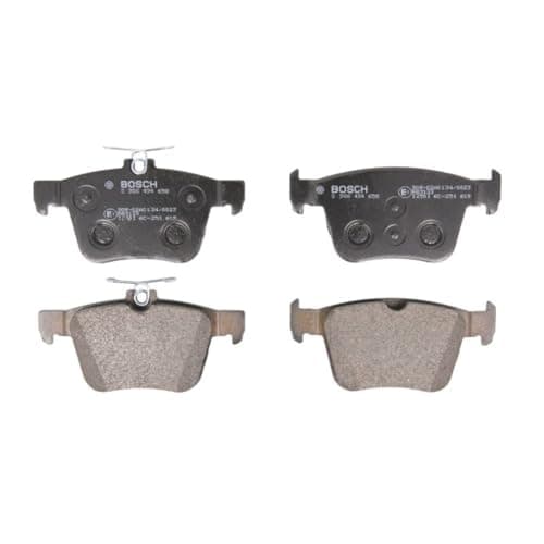Image of Bosch BP1503 - Brake Pads Car Rear Axle - Bosch Quality - Reduced Noise and Dust - ECE-R90 Certified - Copper-Free - 1 Set of 4 Pads