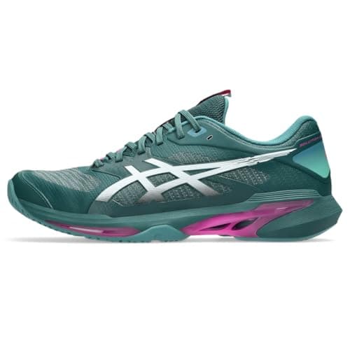 Image of ASICS Men's Solution Speed FF 4 Tennis Shoes, Dark Neptune/White, 9.5