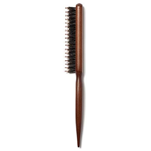 Image of Boar & Nylon Bristle Teasing Brush - Teasing Comb with Rat Tail Pick for Hair Sectioning for Edge Control, Backcombing, Smoothing, and Styling Thin & Fine Hair to Create Volume