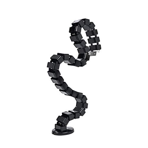Image of Vwindesk Vertebrae Cable Management Spine Kit | Height Adjustable Desk Quad Entry Wire Organizer, Black