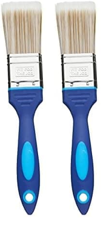 Image of Fit For The Job 1.5 inch No Bristle Loss DIY Paint Brush For A Smooth Finish Painting with Emulsion, Gloss and Satin Paints on Walls, Ceilings, Furniture, Wood & Metal, 1.5" 38mm (Pack of 2)