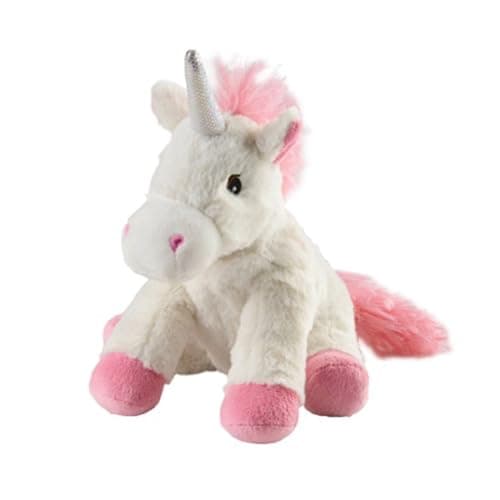 Image of Warmies - Microwave Hot Water Bottle with Plush Cover - Pink Unicorn