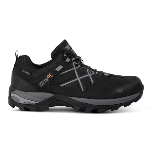 Image of Regatta Mens Samaris III Low Walking Shoes with Performance Threads & Shock Absorbing Heel, Waterproof & Breathable - Perfect for Outdoors, Hikin, Climbing & Mountaineering