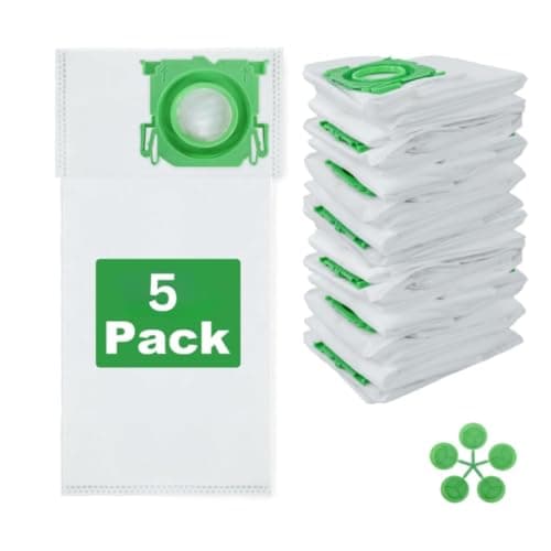 Image of Replacement Large Capacity Disposable Dust Bags For Sebo Airbelt K1 K3 Series Cylinder Vacuum Hoover Cleaner 5 Pack